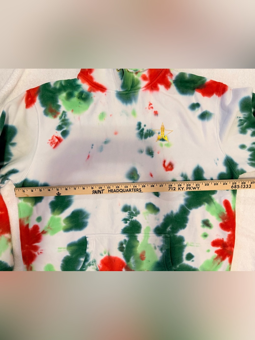 2x Jeffree Star Fashion Christmas tie-dye hoodie - Picture 6 of 9